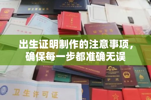 云城出生证明制作的注意事项，确保每一步都准确无误