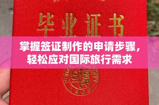 云城掌握签证制作的申请步骤，轻松应对国际旅行需求