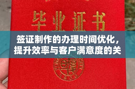 云城签证制作的办理时间优化，提升效率与客户满意度的关键