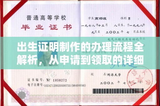 云城出生证明制作的办理流程全解析，从申请到领取的详细指南