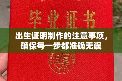 云城出生证明制作的注意事项，确保每一步都准确无误